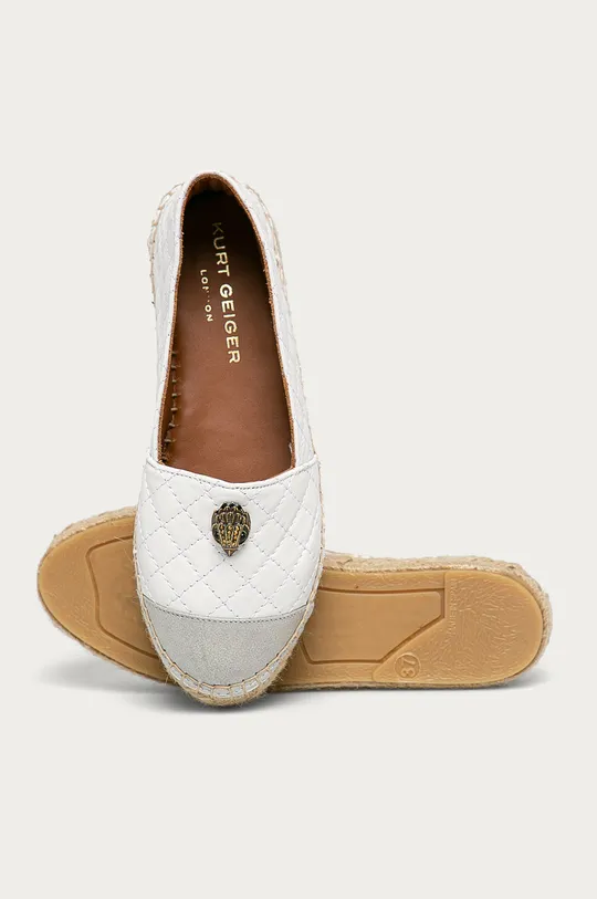 bijela Kurt Geiger London - Kožne espadrile Morella Eagle