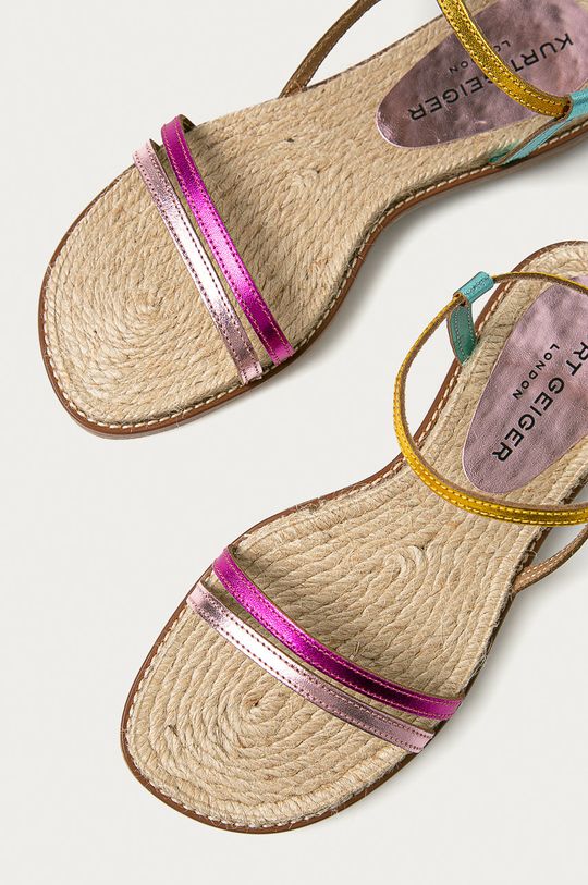 viacfarebná Kurt Geiger London - Kožené sandále Olympus