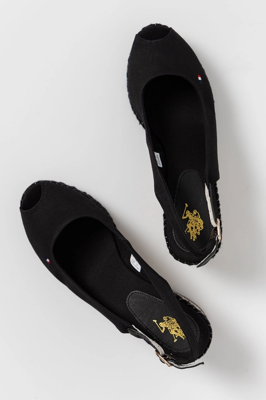 czarny U.S. Polo Assn. - Espadryle