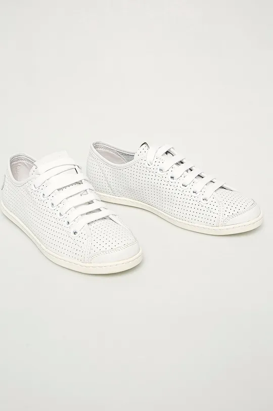Camper - Δερμάτινα παπούτσια Uno λευκό
