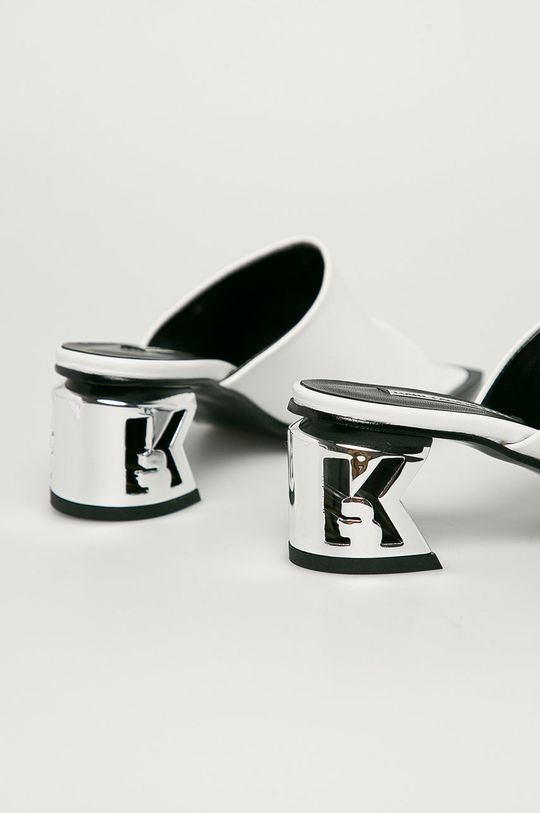 Karl Lagerfeld - Klapki skórzane Cholewka: Skóra naturalna, Wnętrze: Skóra naturalna, Podeszwa: Materiał syntetyczny