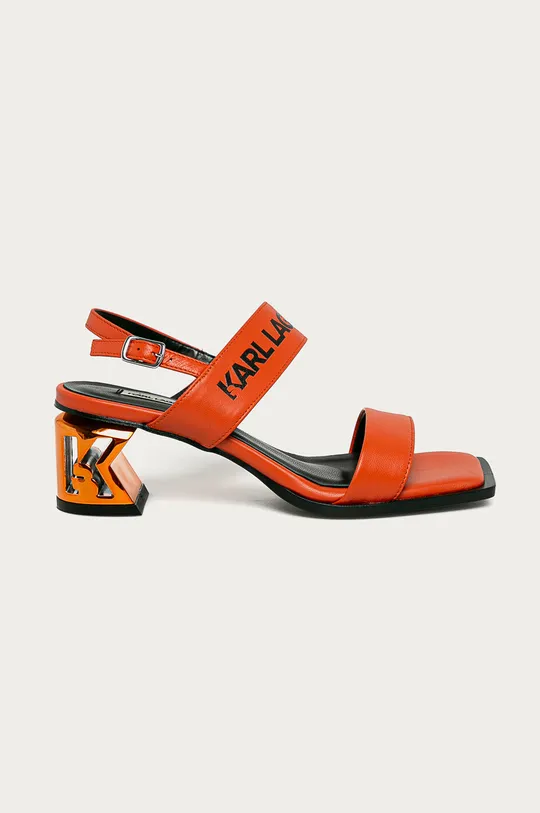 oranžová Karl Lagerfeld - Kožené sandále Dámsky