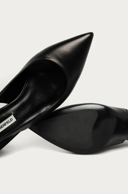 чёрный Karl Lagerfeld - Кожаные туфли