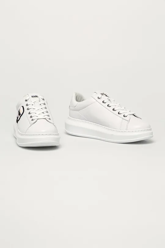Karl Lagerfeld - Buty skórzane KL62530.01W biały
