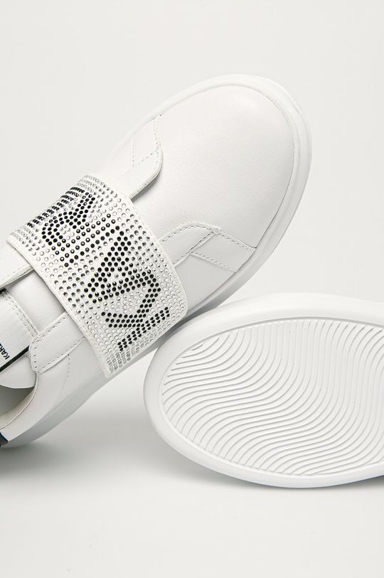 бял Karl Lagerfeld - Кожени обувки