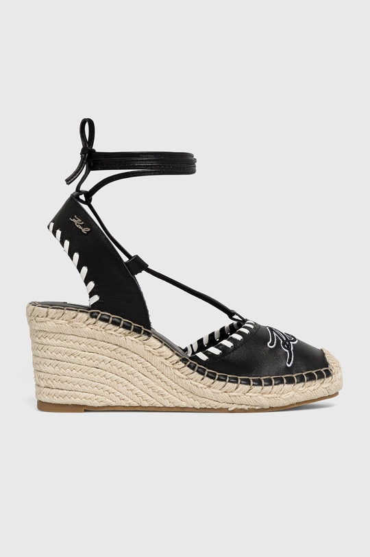 čierna Espadrilky Karl Lagerfeld Dámsky