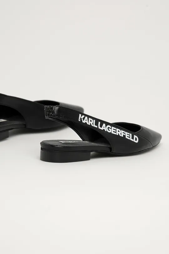 Karl Lagerfeld - Bőr balerina cipő  Szár: természetes bőr Belseje: szintetikus anyag Talp: szintetikus anyag