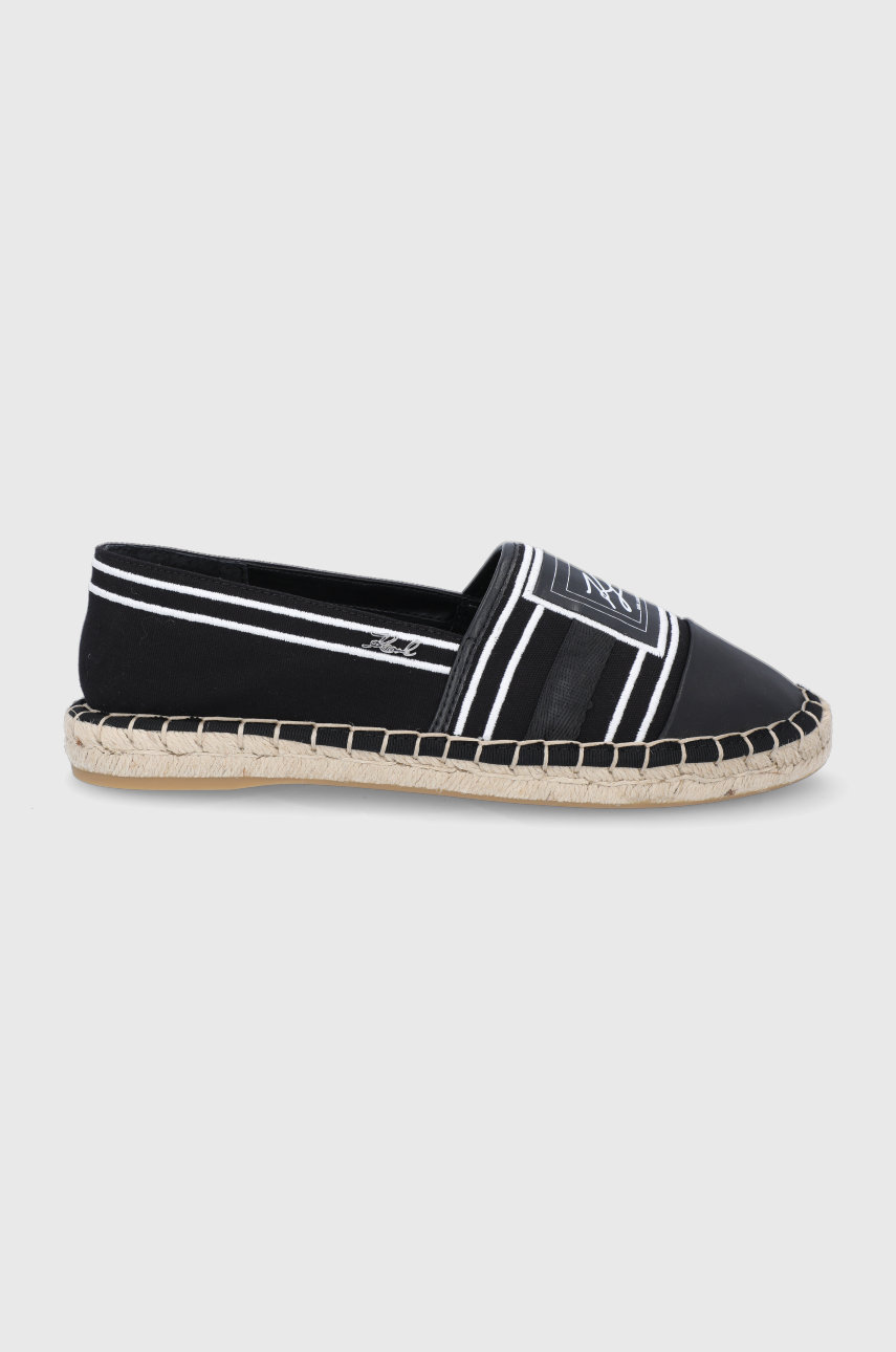 negru Karl Lagerfeld Espadrile De femei