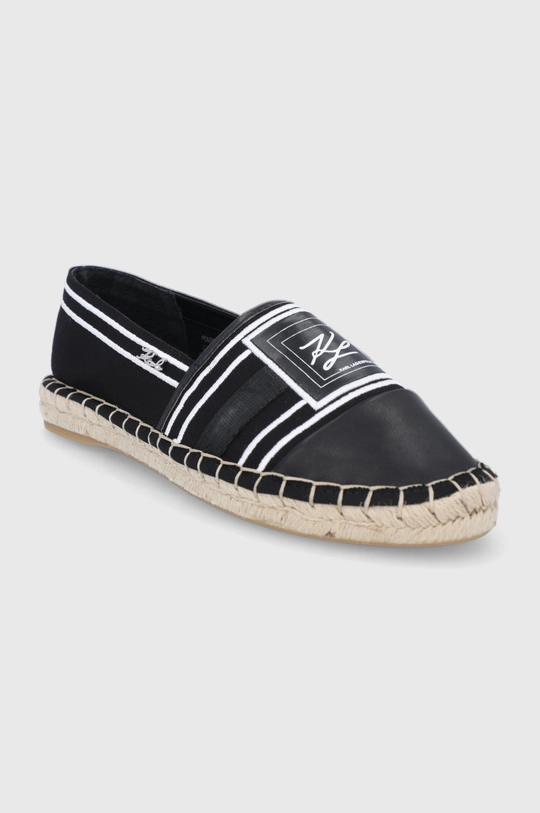 Karl Lagerfeld Espadryle KL80118.900 czarny