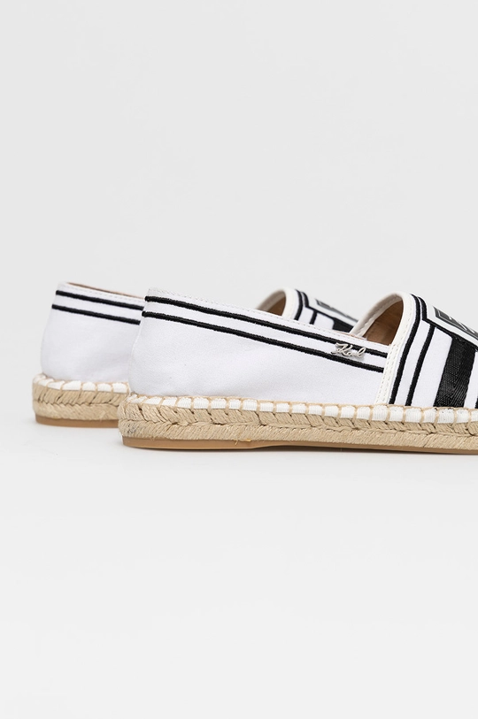 Karl Lagerfeld Espadryle KL80118.910 Cholewka: Materiał tekstylny, Skóra naturalna, Wnętrze: Materiał tekstylny, Skóra naturalna, Podeszwa: Materiał syntetyczny