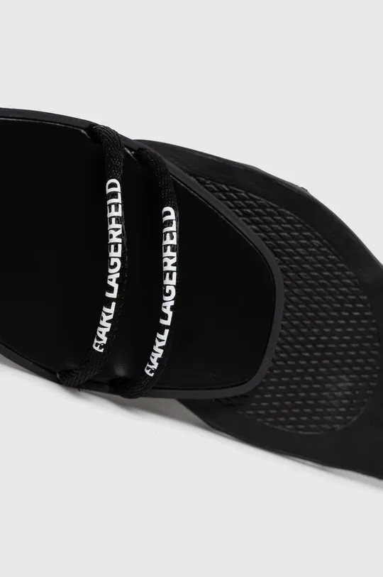 чорний Шкіряні сандалі Karl Lagerfeld