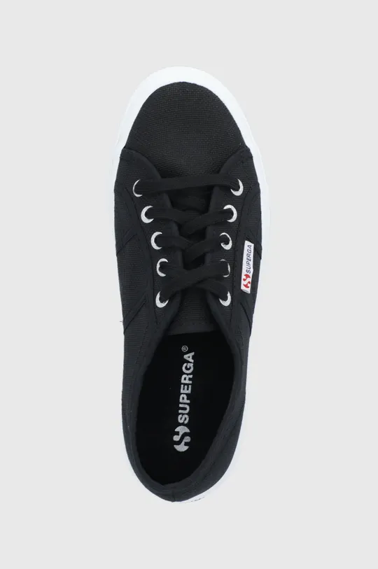 μαύρο Πάνινα παπούτσια Superga