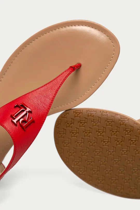 красный Lauren Ralph Lauren - Кожаные сандалии