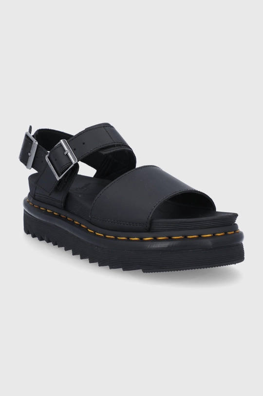 Kožne sandale Dr. Martens Voss crna