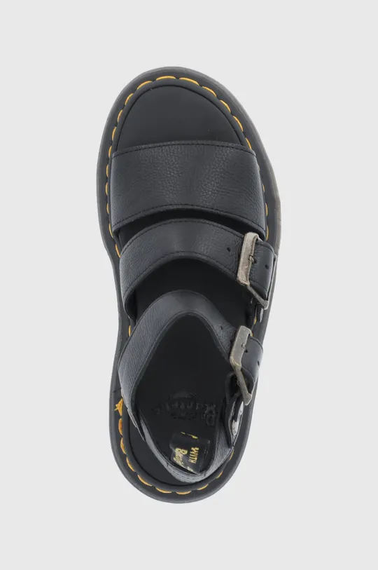 black Dr. Martens leather sandals Gryphon Quad