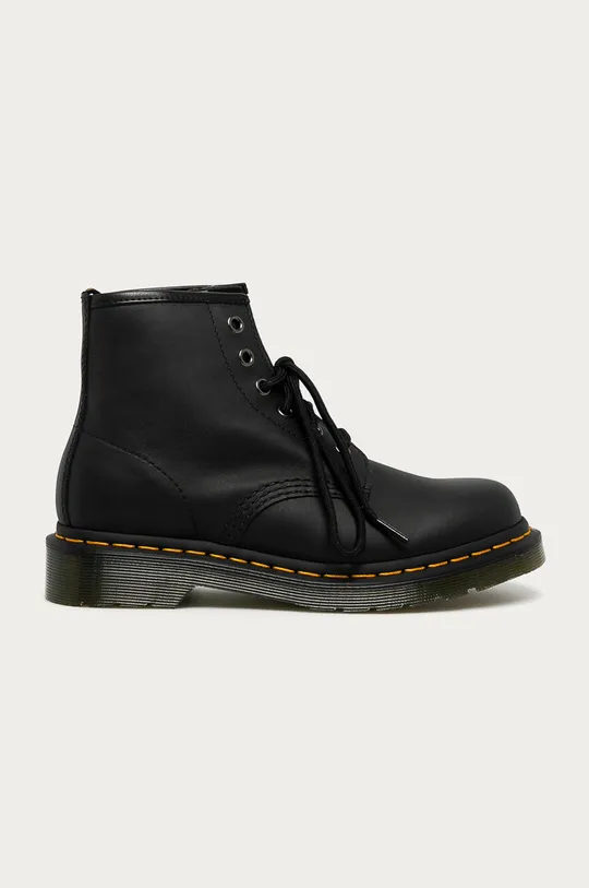 black Dr. Martens leather biker boots 101 Women’s