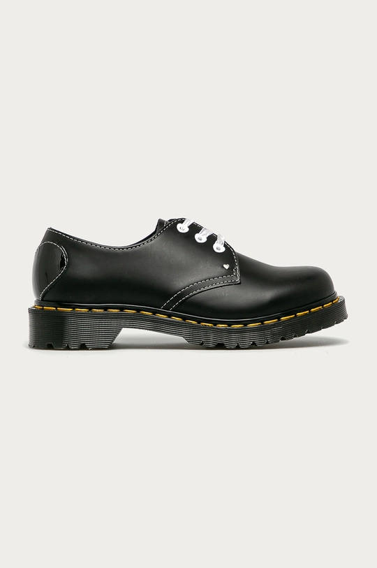 čierna Dr. Martens - Kožené poltopánky 1461 Hearts Dámsky