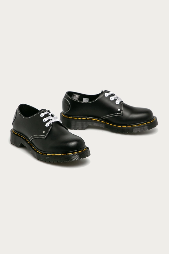 Dr. Martens - Kožené poltopánky 1461 Hearts čierna