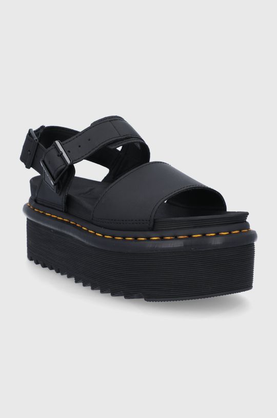 Kožené sandály Dr. Martens Voss Quad černá