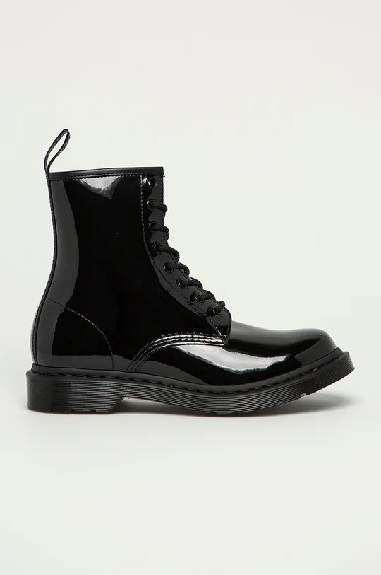 black Dr. Martens leather biker boots 1460 Women’s