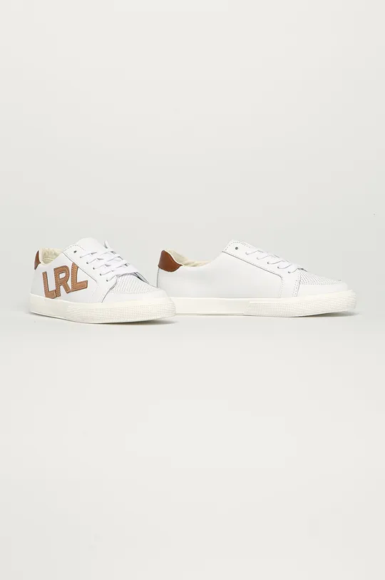 Lauren Ralph Lauren - Kožená obuv biela