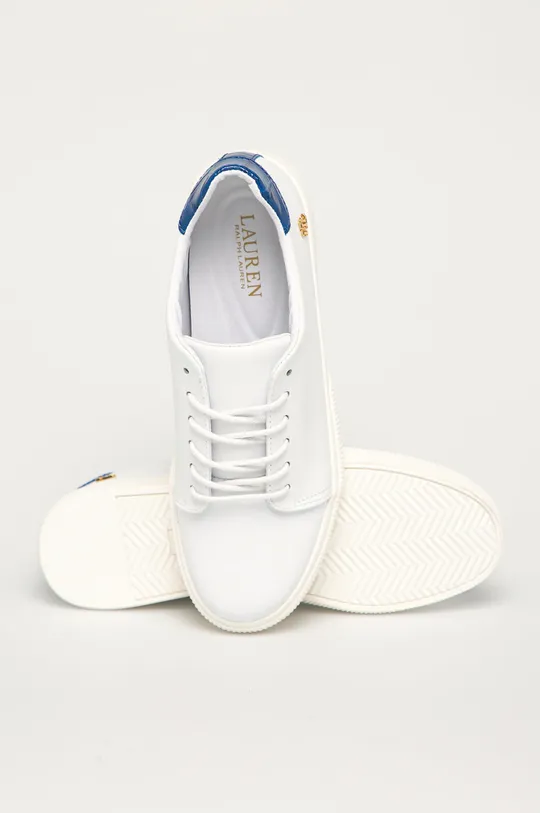 λευκό Lauren Ralph Lauren - Δερμάτινα παπούτσια