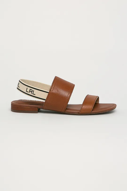 коричневый Lauren Ralph Lauren - Кожаные сандалии Женский