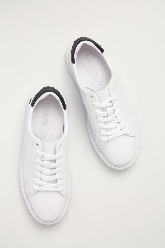 білий Шкіряні черевики Lauren Ralph Lauren