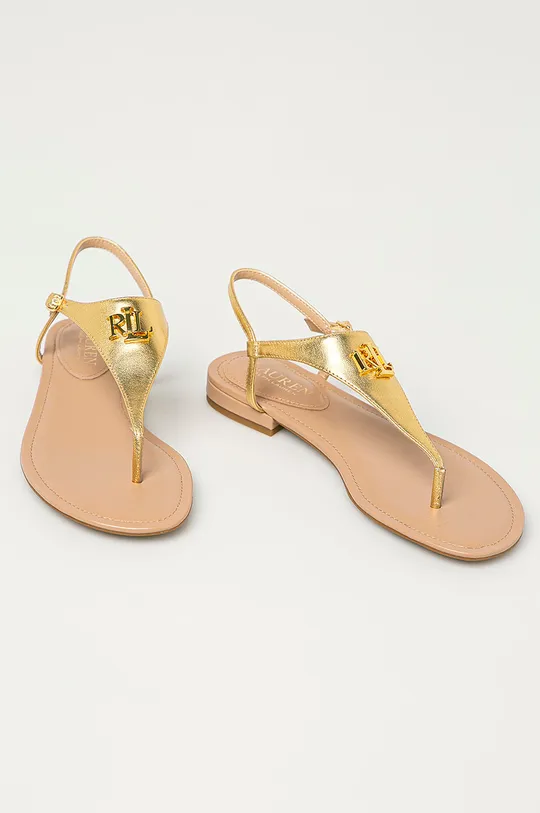 Lauren Ralph Lauren - Шкіряні сандалі золотий