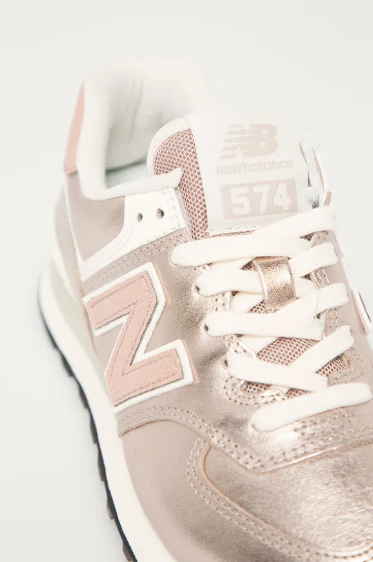 rózsaszín New Balance - Bőr cipő WL574PM2