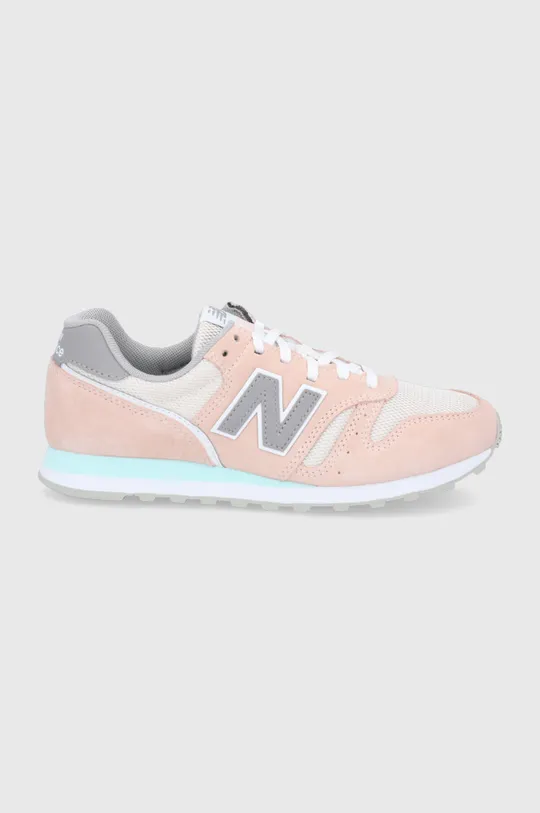 beżowy New Balance Buty skórzane WL373CP2 Damski