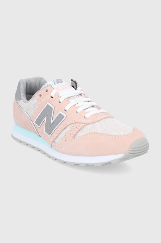 New Balance Buty skórzane WL373CP2 beżowy