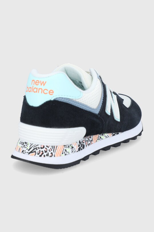 Boty New Balance WL574CA2 černá barva, na plochém podpatku | ANSWEAR.cz