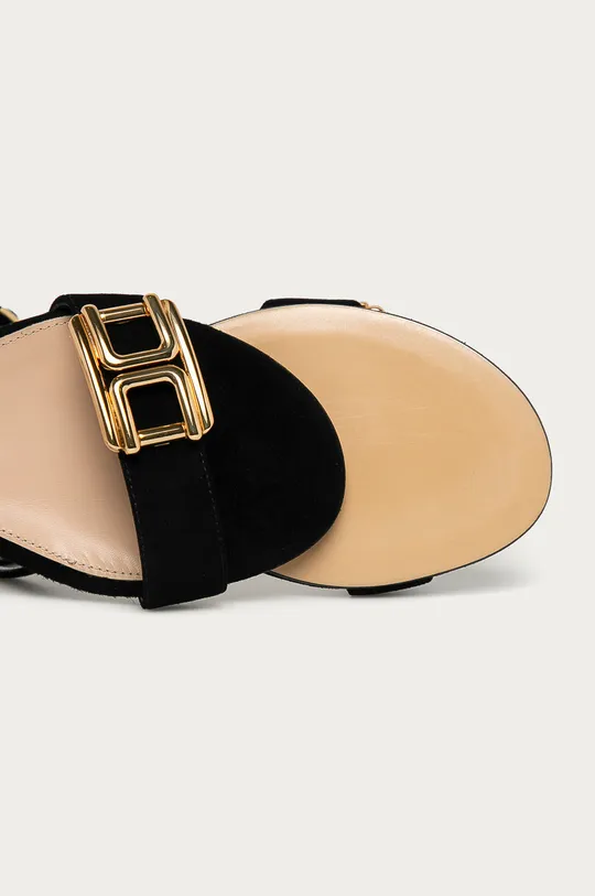 čierna Elisabetta Franchi - Semišové sandále