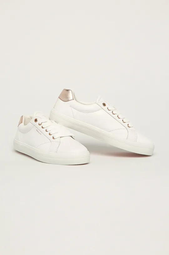 Gant - Δερμάτινα παπούτσια Seaville λευκό