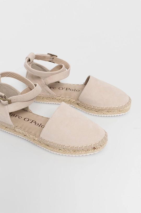 Semišové espadrilky Marc O'Polo béžová