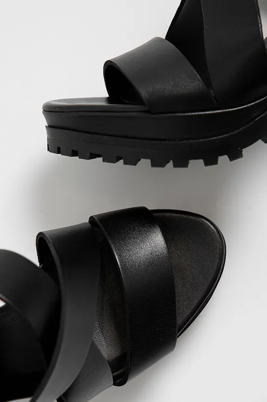 чорний Шкіряні сандалі AllSaints