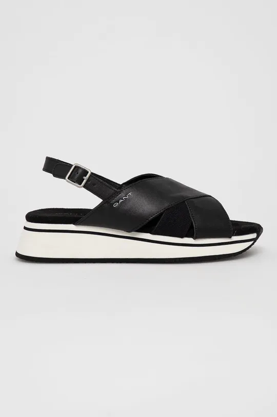 čierna Kožené sandále Gant Dámsky
