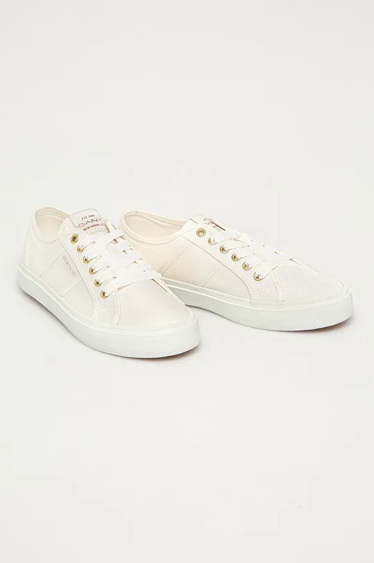 Gant - Πάνινα παπούτσια Pinestreet λευκό