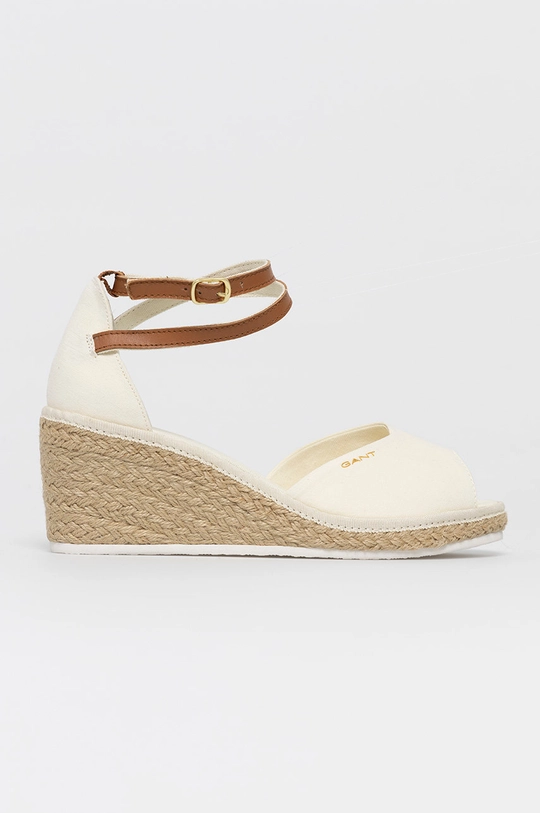 beżowy Gant Espadryle Wedgeville 22568593.G20 Damski