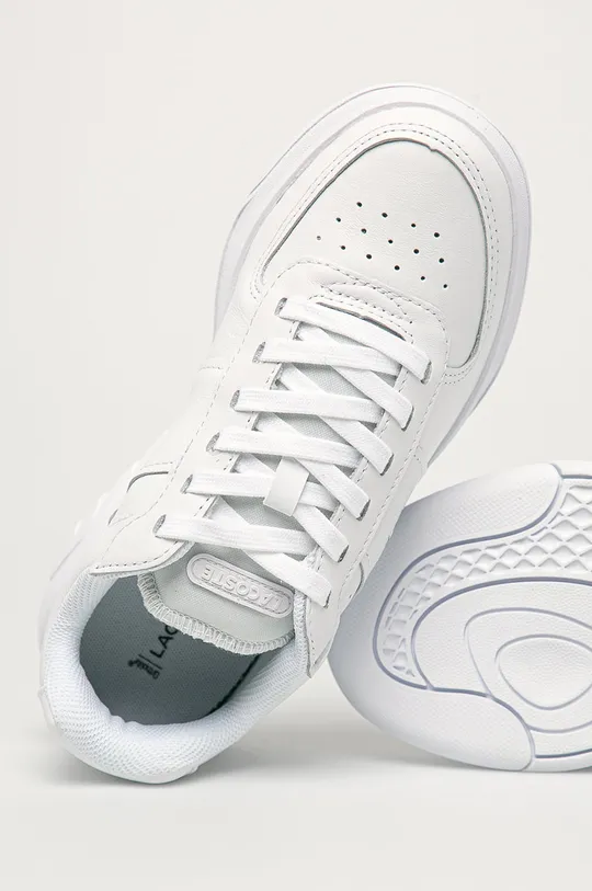 biela Lacoste - Kožená obuv Game Advance