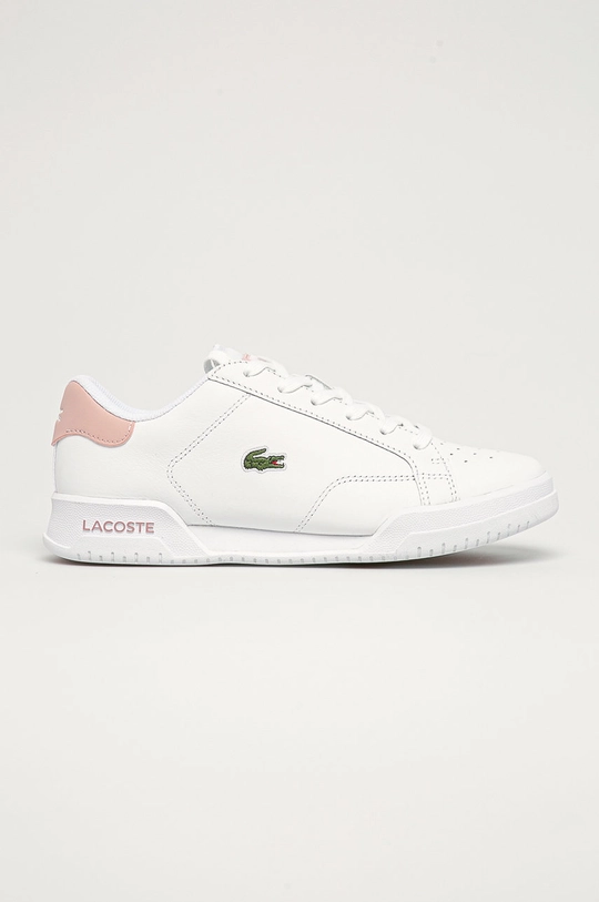 biały Lacoste Buty skórzane 741SFA0067.1Y9 Damski