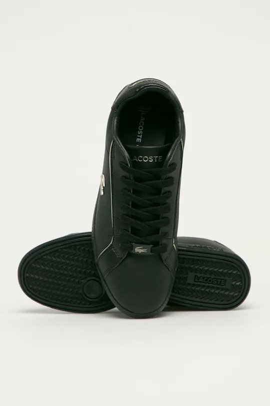 μαύρο Δερμάτινα παπούτσια Lacoste