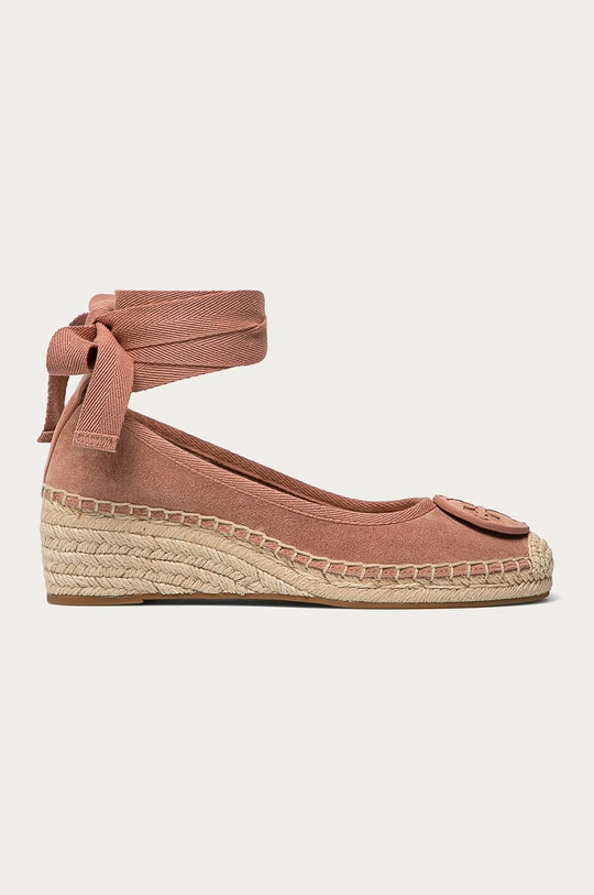 ružová Semišové espadrilky Tory Burch Dámsky