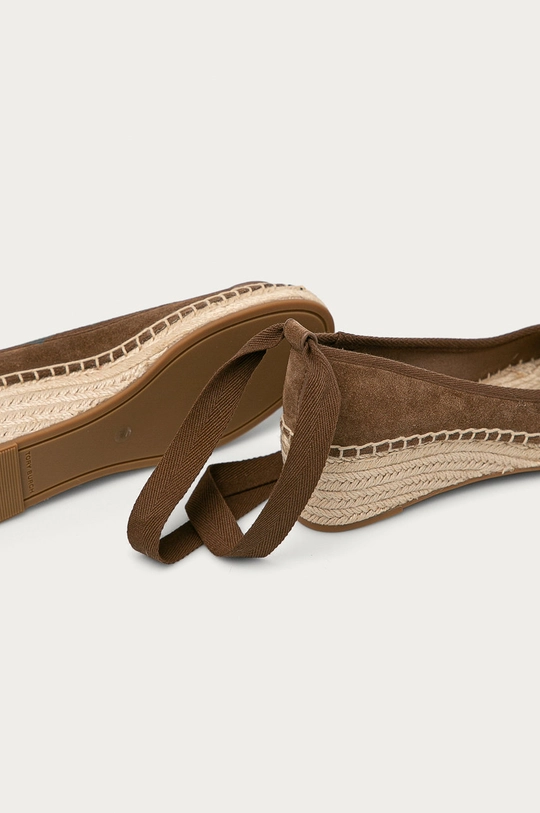 Tory Burch Espadryle zamszowe Cholewka: Skóra naturalna, Podeszwa: Materiał syntetyczny