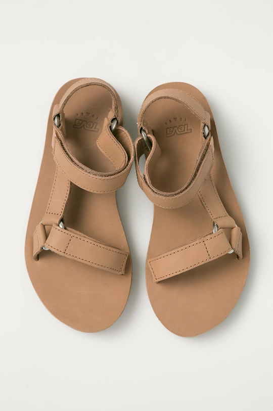 beige Teva leather sandals