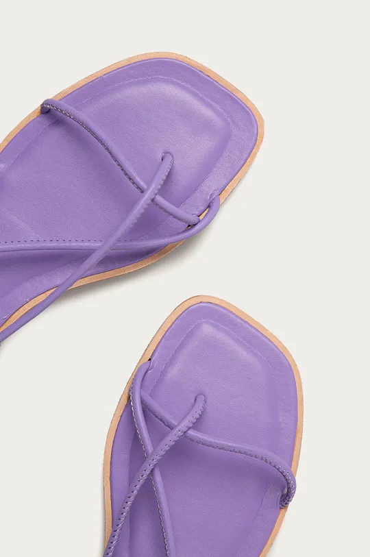 fialová Kožené sandále Aldo