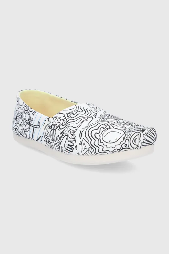 Espadrilky Toms Alpargata biela