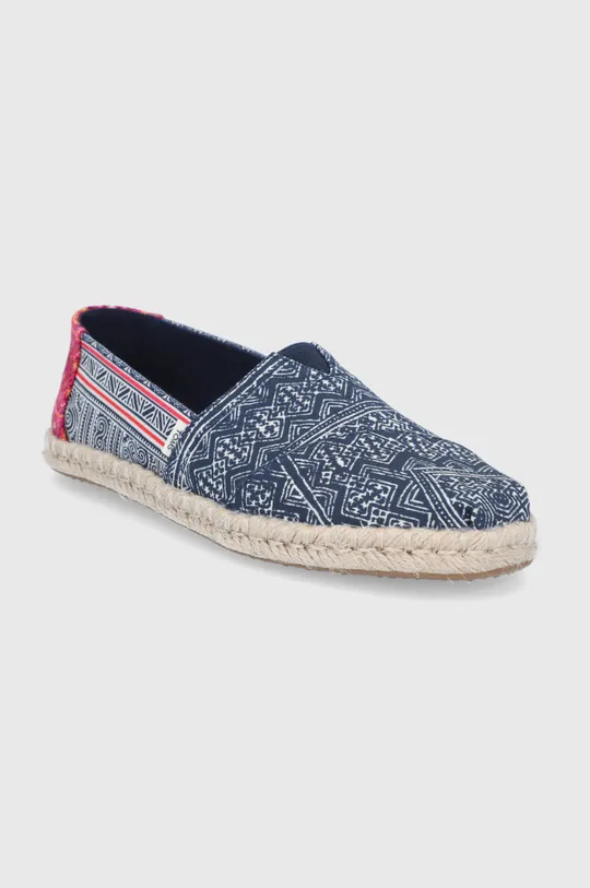 Эспадрильи Toms Floral Hmong тёмно-синий