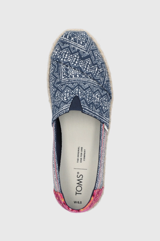 тёмно-синий Эспадрильи Toms Floral Hmong